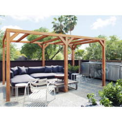 Pergola autoportante 300x300cm - lamellé-collé - Fuengirola - Maderland