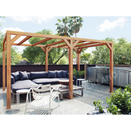 Pergola autoportante 500x300cm - lamellé-collé - Fuengirola - Maderland