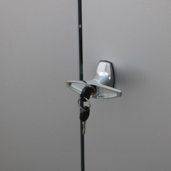 Abri en alu gris avec puits de lumière 4,33m² DURAMAX