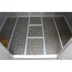 Abri en alu gris avec puits de lumière 4,33m² DURAMAX