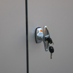 Abri en alu gris avec puits de lumière 4,33m² DURAMAX