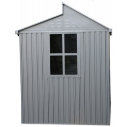 Abri en alu gris avec puits de lumière 4,33m² DURAMAX