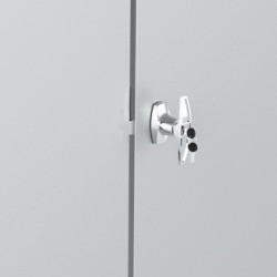 Abri en alu gris avec puits de lumière 7,27m² DURAMAX