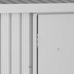 Abri en alu gris avec puits de lumière 7,27m² DURAMAX