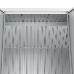 Abri en alu gris avec puits de lumière 7,27m² DURAMAX