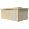 Garage Kasuko 17,39m² bois + profils de coins en alu - Gardenas