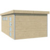 Garage Kasuko 17,39m² bois + profils de coins en alu - Gardenas