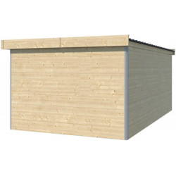 Garage Kasuko 17,39m² bois + profils de coins en alu - Gardenas
