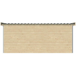 Garage Kasuko 17,39m² bois + profils de coins en alu - Gardenas