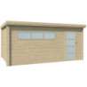 Garage Oregon 16,41m² bois avec emboitement 3D - Gardenas