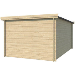 Garage Oregon 16,41m² bois avec emboitement 3D - Gardenas
