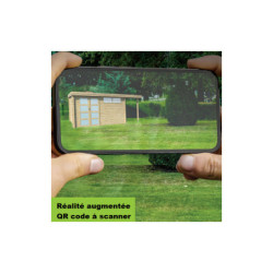 Garage Oregon 16,41m² bois avec emboitement 3D - Gardenas