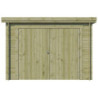 Garage Oregon 16,41m² en bois traité avec emboitement 3D Gardenas