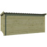 Garage Oregon 16,41m² en bois traité avec emboitement 3D Gardenas