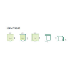 Garage Oregon 16,41m² en bois traité avec emboitement 3D Gardenas