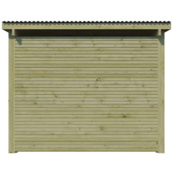 Carport Firenze 20,80m² en bois traité autoclave+annexe Gardenas