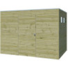 Abri Qube 6,3m² en bois traité 27mm avec porte + fenêtre Gardenas