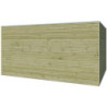 Abri Qube 12,6m² en bois traite 27mm avec porte+fenêtre Gardenas