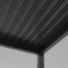 Pergola bioclimatique 9m² Torinas alu gris et lames grises - Essency