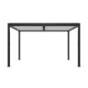 Pergola bioclimatique 9m² Torinas alu gris et lames blanches - Essency