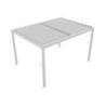 Pergola bioclimatique 12m² Torinas alu blanc - lames blanches - Essency