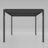 Pergola bioclimatique 16m² Torinas alu gris et lames grises - Essency