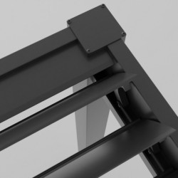 Pergola bioclimatique 16m² Torinas alu gris et lames grises - Essency