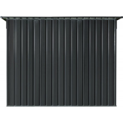 Abri pour 4 vélos en métal anthracite 4,2m² + kit d'ancrage X-METAL