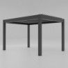 Pergola bioclimatique 9m² Seychelle alu gris et lames grises - Essency