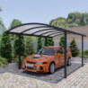 Carport Luminar 15m² - poteaux H210cm - alu anthracite - Essency