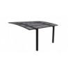 Carport Zeus - H220cm - 2 poteaux - alu gris - tendance - Essency