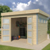 Abri Kasuko S 8,7m² bois + profils de coins en alu - Gardenas