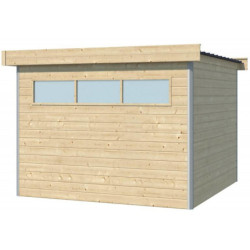 Abri Kasuko S 8,7m² bois + profils de coins en alu - Gardenas