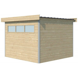 Abri Kasuko S 8,7m² bois + profils de coins en alu - Gardenas