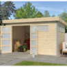 Abri Kasuko M 11,36m² bois + profils de coins en alu - Gardenas