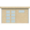 Abri Kasuko M 11,36m² bois + profils de coins en alu - Gardenas