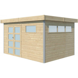 Abri Kasuko M 11,36m² bois + profils de coins en alu - Gardenas