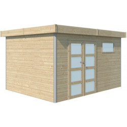 Abri Kasuko M 11,36m² bois + profils de coins en alu - Gardenas