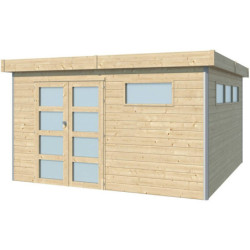 Abri Kasuko L 14,82m² bois + profils de coins en alu - Gardenas