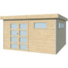 Abri Kasuko L 14,82m² bois + profils de coins en alu - Gardenas