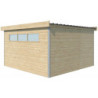 Abri Kasuko L 14,82m² bois + profils de coins en alu - Gardenas