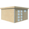 Abri Kasuko L 14,82m² bois + profils de coins en alu - Gardenas