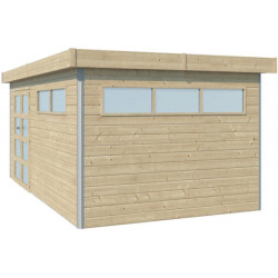 Abri Kasuko XL 14,31m² bois + profils de coins en alu - Gardenas