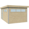 Abri Kasuko XL 14,31m² bois + profils de coins en alu - Gardenas