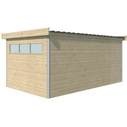 Abri Kasuko XL 14,31m² bois + profils de coins en alu - Gardenas