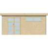 Abri Kasuko XXL 18,67m² bois + profils de coins en alu - Gardenas