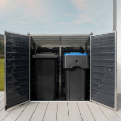 Abri Voyager - 1,25m² - polycarbonate et alu - Canopia by Palram