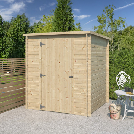 Chalet Svendborg 3,23m² en bois massif 19mm+porte simple Gardenas