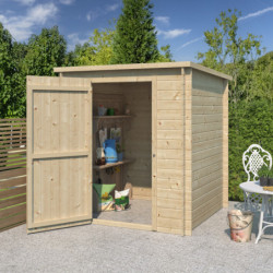 Chalet Svendborg 3,23m² en bois massif 19mm+porte simple Gardenas