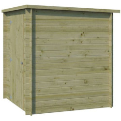 Chalet Svendborg 3,23m² en bois traité 19mm+porte simple Gardenas